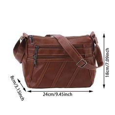 Women Soft Shoulder Bag PU Solid Messenger Crossbody Bags Female Retro Multipocket Purse SPECIFICATIONS Shape: Casual Tote Main Material: PU Lining Material: POLYESTER Material:pu Color:black ,Khaki Size:24*8*18cm Package content:1pc * bag [New In 20240719] Brown Pouch Bag With Pockets, Brown Pouch Shoulder Bag With Pockets, Brown Satchel Bag With Multiple Pockets, Brown Crossbody Bag With Pockets, Brown Satchel Shoulder Bag With Pockets, Brown Shoulder Bag With Multiple Pockets, Brown Satchel Shoulder Bag With Multiple Pockets, Brown Crossbody Shoulder Bag With Multiple Pockets, Brown Shoulder Satchel With Multiple Pockets