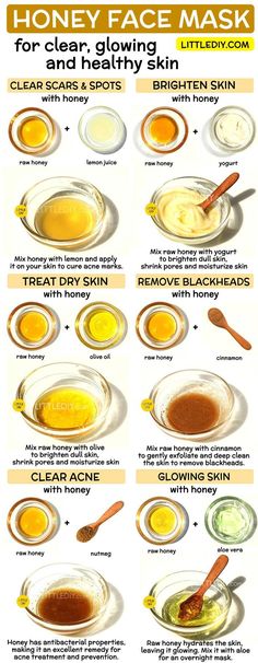 Diy Honey Face Mask, Skincare Diy, Skin Clearing, Mask For Dry Skin, Honey Face Mask, Honey Diy, Skin Care Routine For 20s