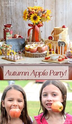 Lollipop Ghost, Apple Theme Parties, Ghost Lollipops, Recipes Autumn, Childrens Party Games, Apple Party, Ghost Craft, Apple Birthday, Fall Party Food