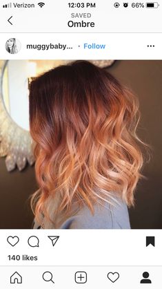 Red Brown And Blonde Balayage, Red Balayage Hair 2023, Copper To Blonde Balayage Short Hair, Auburn To Blonde Balayage Short Hair, Red Root Balayage, Amber Ombre Hair, Cooper Balayage Hair Blonde, Natural But Fun Hair Colors, Brown To Red To Blonde Ombre Hair