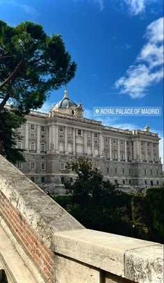 the royal palace of madrid in spain