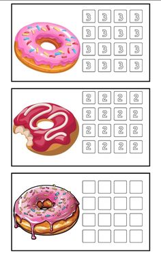 a worksheet with two different doughnuts and one missing the letter s