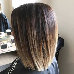 Medium length Shoulder Length Bob Haircut, Brunette Bob, Hair Color Crazy, Long Bob Haircuts, Shoulder Length Hair Cuts, Long Bob