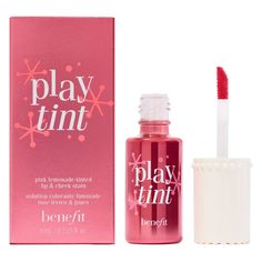 Lip Blending, Blush On Cheeks, Cheek Stain, Play All Day, Ombre Lips, Blush Rose, Benefit Cosmetics, Pink Lemonade, Lip Stain