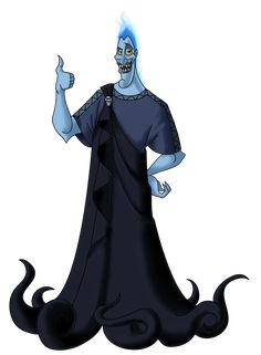 a cartoon character dressed in black and blue