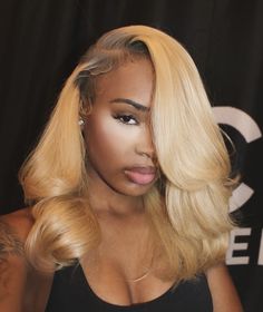 Blonde Layered Hair, Hair Projects, Frontal Wig Hairstyles, Haute Hair, Goddess Braids Hairstyles, Highlights Brown Hair, Dope Hairstyles, Business Hairstyles, Front Lace Wigs Human Hair