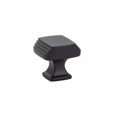 an image of a black knob on a white background