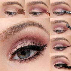 We're taking the must-have shades of the season, and transforming them into bold eye looks with our Mauve Matte Eye Tutorial! A must-see! Shades Nails, Mat Makeup, Matte Make Up, Mauve Makeup, Matte Eye Makeup, Tutorial Eyeliner, Eyeliner Tips, Dag Make Up, Nails Ombre