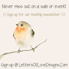 a watercolor painting of a bird on a branch with the words never mess out on a sale event