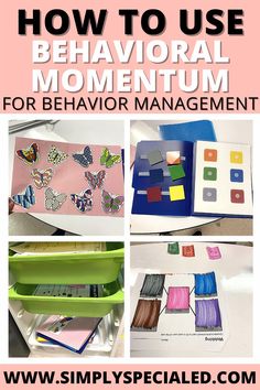 an image of how to use behavoral momentum for behavior management with text overlay