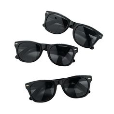 Black Nomad Sunglasses - 12 Pc. - OrientalTrading.com Novelty Sunglasses, Bust A Move, Super Dark, Plastic Sunglasses, Style Sunglasses, Black Sunglasses, Eyewear Accessories, Sunglasses Sale, Black Plastic