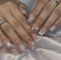 Quinceanera Nails, Designs For Short Nails, Short Square Acrylic Nails, Long Acrylic Nails Coffin, Really Cute Nails, Unique Acrylic Nails