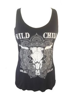 Biker Chick Outfit, Rock Tank Tops, Biker Wear, Kids Tank Tops, Biker Outfit, Rock Chick, Skull Clothing, Biker Shirts, Country Rock