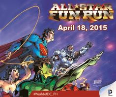 an advertisement for the comic book all star fun run