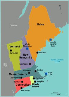 a map of maine with all the towns and major roads in each country's capital