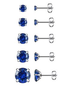 PRICES MAY VARY. [ 5 PAIRS STUD EARRINGS SET ] One set of stud earrings includes 5 pairs（10Pcs）, each of 3mm/4mm/5mm/6mm/8mm, perfect size for ear lobe piercings. Cubic Zirconia from small to large, to meet your needs for multiple sizes, you can try different sizes every day to match the look. [ SIZE & COLORS ] Gauge Size: 20G =0.8mm, Pin Size: 10 mm. Five colors you can choose: Silver, Black, Gold, Rose Gold, Blue. The classic butterfly buckle design can be kept firm, not easy to loosen or fall Ear Lobe Piercings, Lobe Piercings, Dazzling Earrings, Gem Earrings, Tragus Earrings, Earrings Round, Cz Stud Earrings, Cz Earrings, Cartilage Earrings