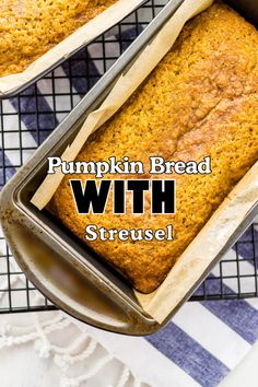 Pumpkin Bread with Streusel. Truly an outstanding recipe from TikTok and Butternut bakery! Best Pumpkin