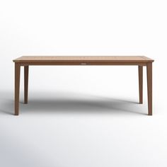 a wooden table on a white background with an empty space for the top to be placed