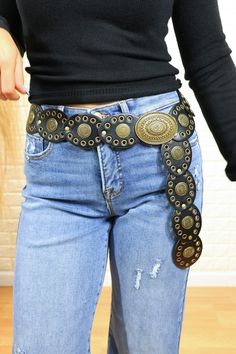 Ride in style with our Boho Cowgirl Belt! Perfect for adding a touch of bohemian flair to any outfit, this belt is sure to turn heads. Stand out from the herd with this playful accessory. Yeehaw! Cowgirl Belt, Concert Bags, Cowgirl Belts, Wedge Heel Sneakers, Usa Shoes, All Black Dresses, Boho Cowgirl, Kimono Sweater, Sneaker Heels