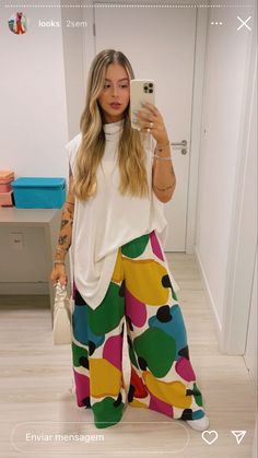 Colorful Pants, Boho Clothes, Outfits Chic, Looks Chic, Comfort Shoes, Curvy Outfits, Looks Style