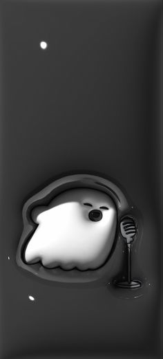 black, white, grey, gray, wallpaper, background, 3D, 3D wallpaper, 3D background, ghost, ghost duet, microphone, mic, music notes, iphone, android, lockscreen Matching Wallpaper Bff Funny, Matching Spooky Wallpaper, Match Wallpaper Bff, Halloween Matching Wallpapers For 2