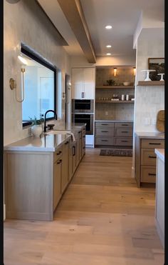 the kitchen is clean and ready for us to use in its new owner's home