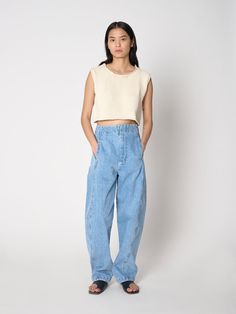 SHAINA MOTE | Ceres Top in Salt – Shaina Mote Versatile Cotton Crop Top For Layering, Knit Pattern, Sleeve Detail, Scandinavian Style, Knit Patterns, Womens Tank, Timeless Pieces, Peru, Style Guides