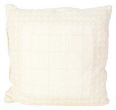 a white pillow on a white background