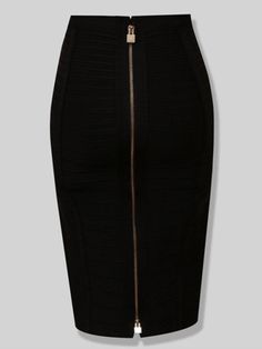 Solid Zipper Bandage Elastic Bodycon Pencil Skirt 58cm Summer Pencil Skirt, Summer Pencil Skirts, Pencil Pattern, Bodycon Pencil Skirt, Multi Dress, Bandage Skirt, Zipper Skirt, Estilo Chic, Custom Size Dresses