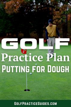 Golf practice plan to help you make more putts. They say drive for show and putt for dough. Putting is super important to your golf score. #golf #putting Training Plan, Golf Tips, Drills