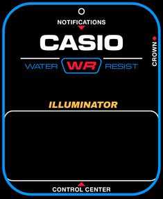 the logo for casino water west and illumirator, which is also in blue