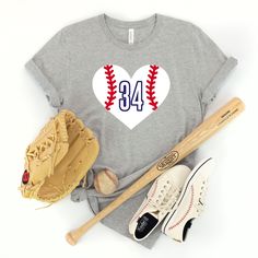 "Baseball Heart" CUSTOM number T-shirt with your childs number! Customization:Message us with your order number and the player's number. Custom orders take 1-2 weeks. Adult Sizes S-XXL (unisex sizing)Youth Sizes S-XL Bella + Canvas4.2 oz. Airlume combed and ring-spun cottonPre-shrunkRelaxed fit Baseball Girlfriend Shirts With Number, Baseball Girlfriend Shirts, Camp Style, Sewing 101, Diy Halloween Projects, Sewing Workshop, Football Outfits, Gray Tshirt, Party Girls