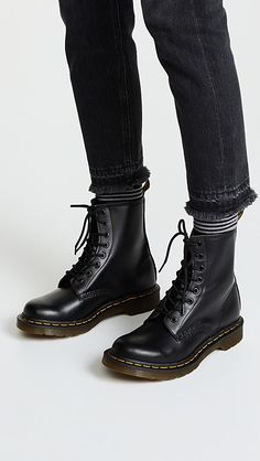 Dr. Martens 1460 8 Eye Boots | 15% off 1st app order use code: 15FORYOU Doc Martens Chelsea Boot, Timberland Boots Outfit, Timberland Waterproof Boots, Sneaker Shop, Yellow Boots