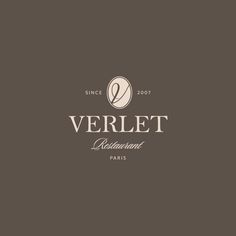 the logo for verlet restaurant paris