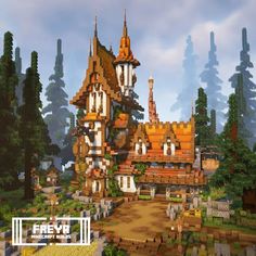 Minecraft Pub Ideas, Pub Minecraft, Brewery Minecraft, Minecraft Inn Ideas, Minecraft Brewery, Medevil Minecraft Houses, Minecraft Pub, Beer Pub Design