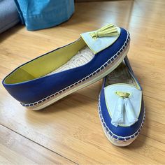 Nwot Coach Romy Two Toned Platform Espadrilles Size High 8 New, Never Worn Floral Espadrilles, Blue Espadrilles, Espadrilles Shoes, Wedge Espadrilles, Platform Espadrilles, Black Espadrilles, Leather Espadrilles, Espadrille Sandals, Flat Espadrilles