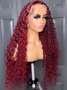 IDN HD lace curly wigs are some of the most realistic on the market. – Page 3 – Idnhair Red Curly Wig, Exotic Hair, Girl Prom, Colourful Hair, Natural Looking Wigs, Twist Braid, Miami Outfits, Remy Hair Wigs, School Hair