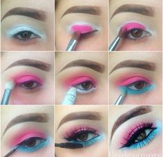 95 Super stylische DIY Summer Eye Makeup Tutorialsdie sich um alle Ihre Sommer-Verkleidungen kümmernmakeup sommer stylische summer super tutorials verkleidungen Check more at ://augengesundheit.osmanbaba.xyz/index.php/2019/09/16/95-super-stylische-diy-summer-eye-makeup-tutorials-die-sich-um-alle-ihre-sommer-verkleidungen-kummern/ 80s Eye Makeup, Eye Makeup Tutorials, Summer Eye Makeup, Summer Eyes, 80s Makeup, Make Up Tutorials, Pink Eye Makeup, Pride Makeup, Eye Eye