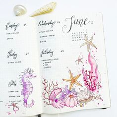 You can't beat the feeling of June. It's the halfway point of the year, giving you a chance to check in on your goals and desires. For those of us in the northern hemisphere, it's the first month of summer. Basically, June is packed with potential. So now you just gotta decide what you're going to create for your June bullet journal! Thankfully, this post has 30 amazing ideas to help you get inspired and ready to take on this fantastic month. #junebulletjournal #junemonthly #monthlybulletjournal Warriors Illustration, Journal Layouts, Bullet Journal Weekly Spread, Diy Journal Books, Bullet Journal Themes, 3d Butterflies