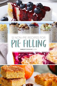 no - pie desserts for pie filling are easy to make, and so delicious