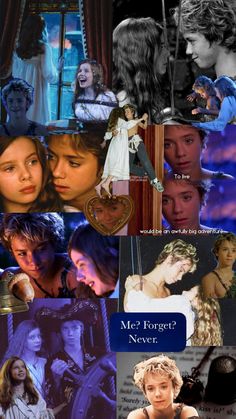 the collage shows many different scenes from movies and tv series, including one with a woman