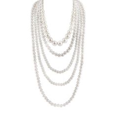 PRICES MAY VARY. 1.Materials: These long chain artificial pearl necklaces are made of artificial pearls, bright colors, stylish and beautiful, and are not easy to break. 2.Size: The longest necklace size is 100cm/39.4inch to 114cm/44.9inch, the shortest is 35cm/13.8inch to 40cm/15.7inch, the necklace has a total of five layers, looks fuller, let you in the crowd more eye-catching. 3.Easy to match: Classic design, vintage accessories, classic pearl necklace, is a must in any wardrobe, easy to mat Long Choker Necklace, Dainty Choker Necklace, Classic Pearl Necklace, Women Choker Necklace, Flapper Necklace, Cosplay Jewelry, Womens Chokers, Multi Layer Necklace, Gold Choker Necklace