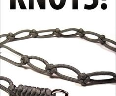 an image of a black chain with the words knotts on it's side