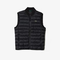 Men's Water-Repellent Puffer Vest - Men's Jackets & Coats - New In 2023 | Lacoste Mens Vest Jacket, Man Pad, Vests Mens, Lacoste Men, Sleeveless Jacket, Quilted Vest, Mens Vest, Puffer Vest, Jackets Online