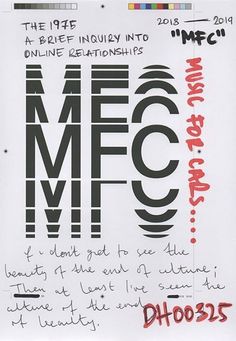 a piece of paper with writing on it and an image of the word mec