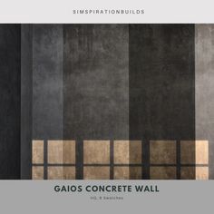 the cover art for gaios concrete wall by simphationbuildings, which is also available on iphone or ipad