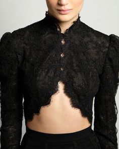 Long Sleeve Lace Trim Crop Top For Party, Long Sleeve Crop Top With Lace Trim For Party, Chic Fitted Cropped Lace Top, Elegant Long Sleeve Lace Crop Top, Lace Long Sleeve Crop Top For Night Out, Long Sleeve Lace Crop Top For Night Out, Lace Cropped Top For Night Out, Party Lace Crop Top With Lace Sleeves, Party Crop Top With Lace Sleeves