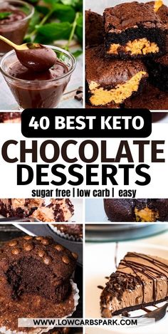 the best keto chocolate desserts that are low carb and easy to make