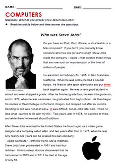 an apple computer user's profile page with the image of steve jobs on it