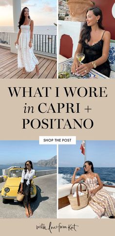 what i wore in capri and positano, shop the post for now